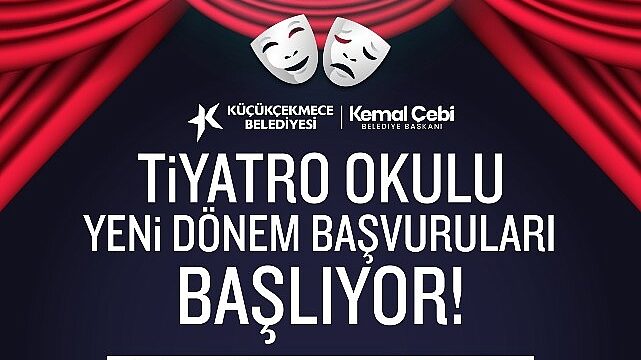 Küçükçekmece Belediyesi Tiyatro Okulu yeni dönem başvuruları başlıyor